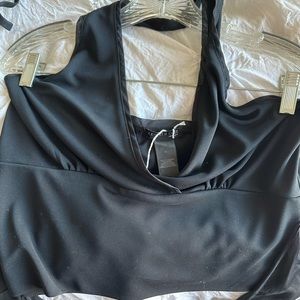 Vintage Black Halter Top